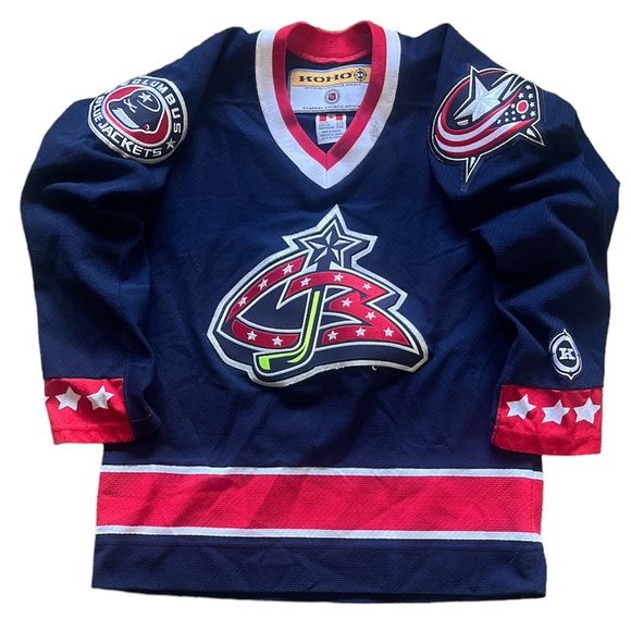 COLUMBUS BLUE JACKETS Koho NHL Boys Kids Hockey Jersey Size L/XL - Picture 1 of 4